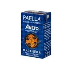 Caldo de Paella Marinera con SOFRITO INTEGRADO – Pack de 2 Litros (2 Bricks de 1L) – Elaborado con Marisco y Pescado de Roca – Base Gourmet para Arroces y Fideuás – 100% Natural
