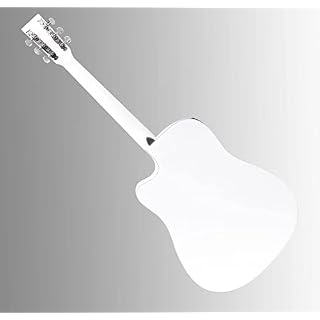 Classic Cantabile guitare acoustique folk set démarrage incl. kit d'accessoires à 4 pièces, blanche – Image 3