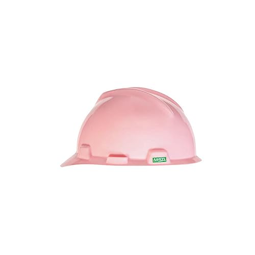 MSA 485364 V-Gard With Staz-On Suspension Cap Style Hard Hat, Pink, Standard