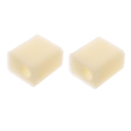 iplusmile 2個 水槽フィルター綿 立方体 魚 池 水族館ライト ストレーナー 空気 ヒータ 水槽の装飾 フィルターパッド 水族館の水フィルター 水槽フィルターツール スポンジ Beige
