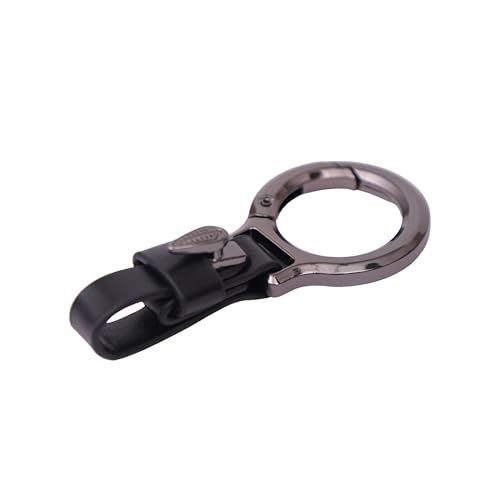 Image of BROGBUS Unisex Belt Loop Vegan Leather Key Ring Keychain for Keys Car and Bike