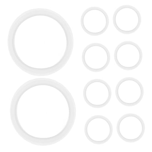 WEKADRIN 10個浴槽栓用シリコン密封リング 耐久性のある防漏パッキン 浴室 キッチン用プッシュ式ポップアップ排水栓対応 洗面器 シンクの水漏