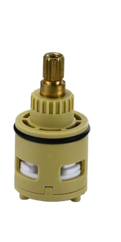 Cartucho de repuesto para grifos de cocina, cartucho de válvula de disco de cerámica de 22/25/26/28/33/35/40 mm, compatible con grifos mezcladores, fácil control del agua (H 26 mm)