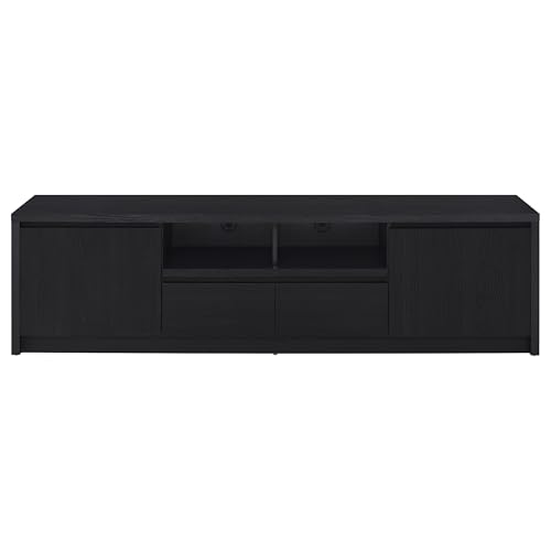 Image of Coaster Home Furnishings Winfield 3-Piece Entertainment Center 78-Inch Tv Stand Black