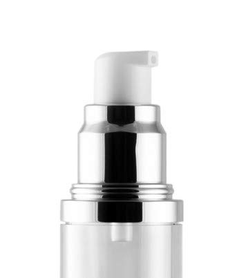 Devinez Lightweight Leak Proof and Shockproof Airless Pump Bottle with Matte Silver finish Refillable for Homemade Beauty Products, Makeup Foundations and Serums (Transparent, 50ml) - Set of 6 1