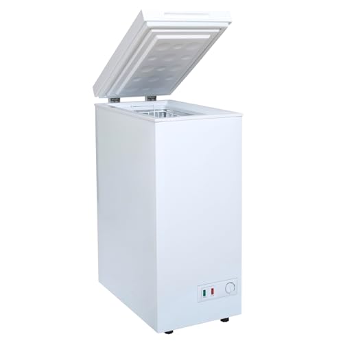 SIA CHF60W White Chest Freezer with Removable Wire...