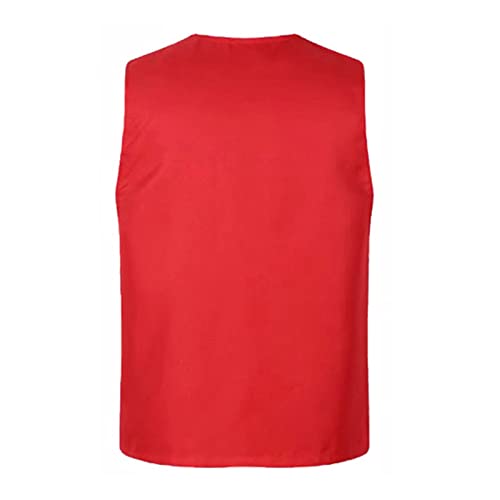 Adult Volunteer Activity Vest Jacket Supermarket Uniform Vests Clerk Workwear with Pockets4