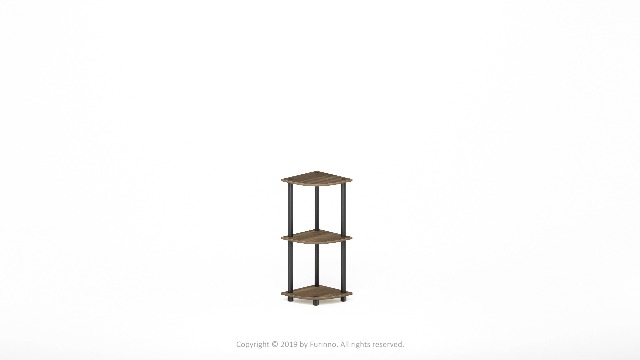 runaruna ❷ Amazon.com: Furinno Turn-N-Tube 4-Tier Corner Display Rack