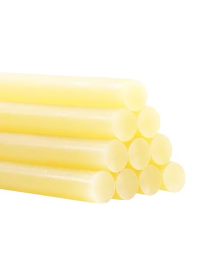 beautiebeam 10 Pcs Hot Glue Sticks PDR Glue Sticks,Paintless Dent Remover Tool for Car Dent Repair,Glue Gun Sticks,PDR Tools,Home Improvement,Quick Daily Repair and DIY Small Craft Projects（ Yellow ）