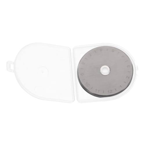 Beatifufu Cuchillas De Corte Rotatorio Redondas 45mm Para Cortador Rotatorio, 10 Piezas Para Profesionales De Cuero y Tela, Color Plateado, Aptas Para Oficina, Manualidades y Uso Escolar