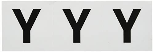 TRUSCO(トラスコ) アルファベットステッカー 50×50 「Y」 透明 3枚入 TSN-50-Y-TM