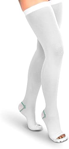 Compression Stockings Thigh High, Unisex Ted Hose Socks, 15-20 mmHg Moderate Level (m)