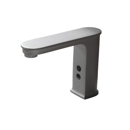 Cuerpo de latón gris en el grifo de baño inteligente TYKHGFS con doble potencia y mezclador