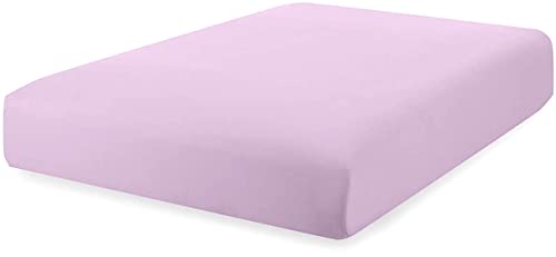 Superity Linen Fitted Rv Sheet, 100% Cotton, Breathable Soft And Comfortable, Machine Wash And Dry (Three Quarter Bed Sheets 48X75, Lavender) #TOP1