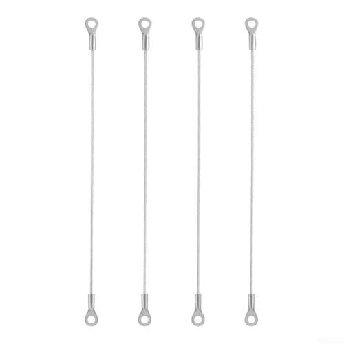 Paquete de 4 retenedores de acero inoxidable para puerta de armario, limitador de bisagra de cable de 200 mm para puertas de armario de cocina, ángulo de apertura ajustable para protección contra