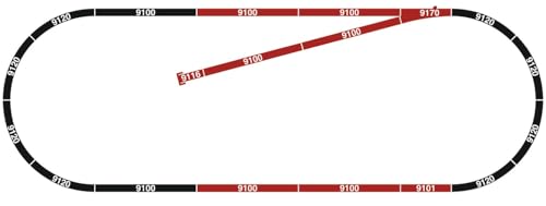 Kit de rails B1 919010 N avec aiguillages pour déviation