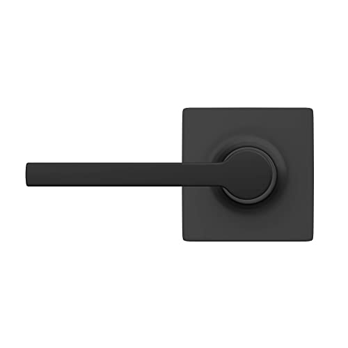 Lock Scout Straight Lever with Square Trim Dummy Door Handle, Matte Black Finish by Lock Scout - Image 5