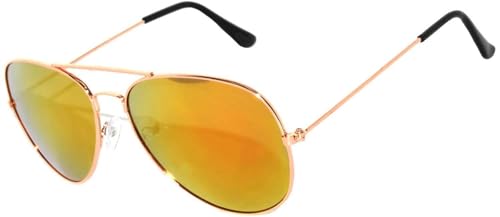 Image of OWL Aviator Pilot Sunglasses for Women and Men Size Medium Gold, Black, Silver, Bronze, Colorful Metal Frame