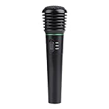 Supersonic SC-902 2in1 Wire & Wireless ProVoice Professional Microphone, Versatile Handheld Mic System, Built-in FM Radio, POP Filter, 5ft. Cable, On/Off Switch, Reduce Background Noise & Feedback