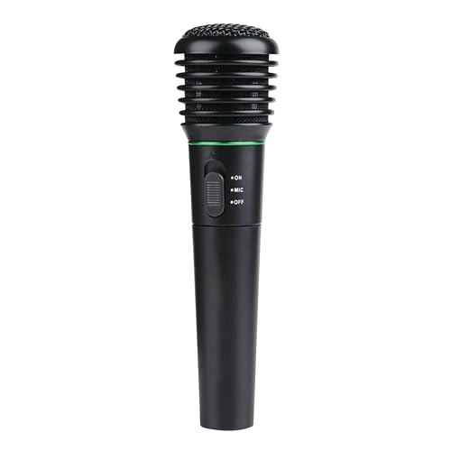 Supersonic SC-902 2in1 Wire & Wireless ProVoice Professional Microphone, Versatile Handheld Mic System, Built-in FM Radio, POP Filter, 5ft. Cable, On/Off Switch, Reduce Background Noise & Feedback