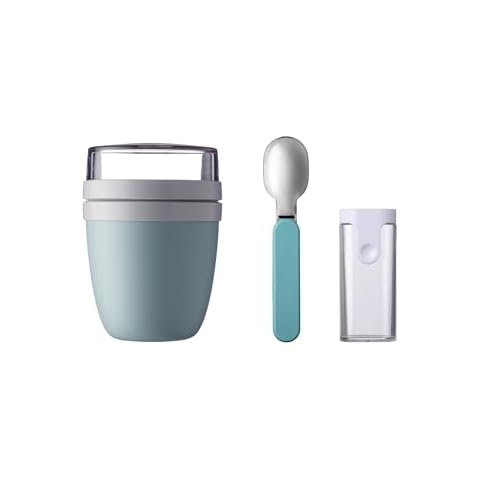 Mepal Folding Spoon Set with Lunch Pot Ellipse Cover