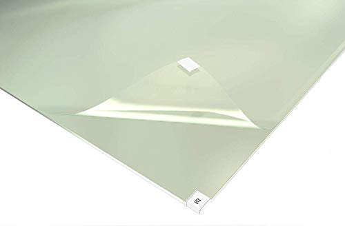 Enviromat Professional Grade Sticky Floor Protection Mats [ Clear Tacky Adhesive Film] Removes Dust, Dirt & Small Debris from Shoes or Boots  Pack of 4 Pads, 30 Sheets per Pad (36" x 36" inches)