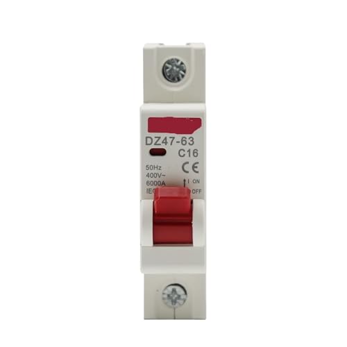 Protector de circuito contra sobrecarga DZ47 tipo C para riel Din de 400V 6