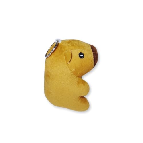 Capivara de Pelúcia Com Chaveiro Fizzy Toys Marrom Capi