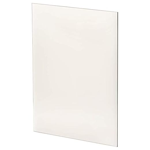 KRATKI Cristal para Chimenea y Estufa | 320 x 320 mm | Panel de Chimenea Resistente al Calor con Resistencia a temperaturas de hasta 660 °C | Grosor 4 mm | Placa de Cristal para Estufa