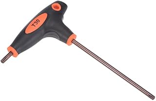 sourcing map T27 Anti Tamper Proof Torx Key T-Handle Dual End Wrench, S2 Steel