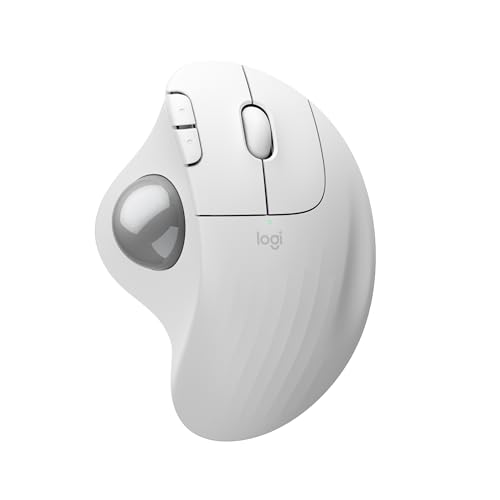 Logitech Ergo M575S Wireless Trackball Mouse, Wireless Ergonomic Mouse with Bluetooth and Encrypted...