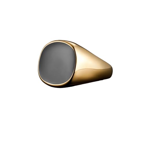 Chevalière en or 18 carats bague onyx homme Planet '79 luxe
