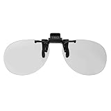 MECCANIXITY 1 Pcs Polarized Clip-on 3D Glasses, Passive Circular 3D Viewing Glasses Frames for Image Maximum Movies Theater Games TV Photo Projector