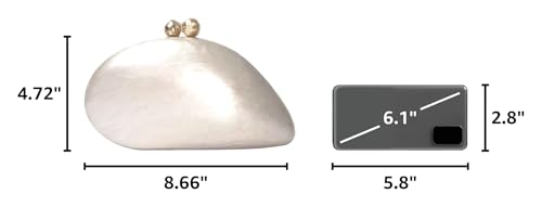 Image of Acrylic Shell Shaped Bag Luxury Marble Clutch Evening Purses for Women Glitter Handbag for Wedding Cocktail Party Prom
