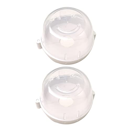 Kisangel 2Pcs Clear Stove Knob Covers Safety Protection Lock for Kitchen Fit Oven Knob Guard Stove Safety Covers High Transparency Wear Resistant
