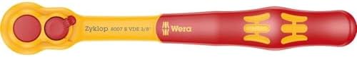 Wera 05004966001 8007 B VDE ZYKLOP RATCHET INSULATED WITH SWITCH LEVER WITH 3/8" DRIVE 3/8" X 222 MM