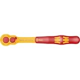 WERA 05004966001 8007 B VDE Zyklop Ratchet, Insulated, with Switch Lever, with 3/8' Drive, 3/8' x 222 mm
