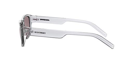 ARNETTE Unisex Sunglasses Shiny Black Frame, Dark Grey Lenses, 54MM2