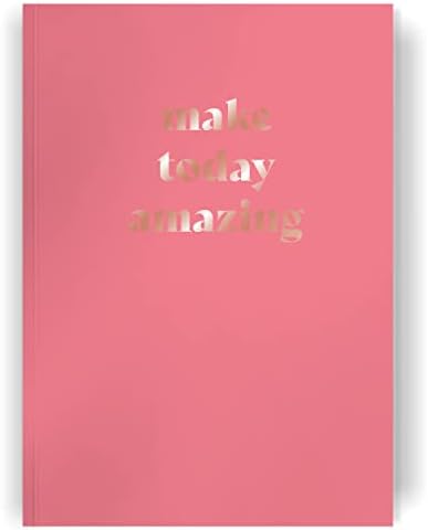 The Heritage Press - 'Make Today Amazing' - Lined A5 Notebook with Rose Gold Foil Finishing - motivational, inspirational, encouragement, positivity journal - organiser - 192 Pages