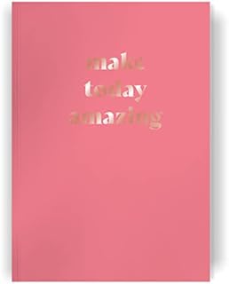 The Heritage Press - 'Make Today Amazing' - Lined A5 Notebook with Rose Gold Foil Finishing - motivational, inspirational, encouragement, positivity journal - organiser - 192 Pages