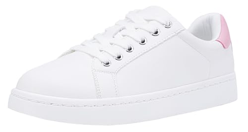 Image of Vepose Women's Lace-Up Walking Sneakers, Casual Low Top Shoes 8003