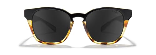 Zeal Optics Windsor | Plant-Based Polarized Sunglasses for Men & Women - Black Tortoise/Polarized Dark Grey Lens