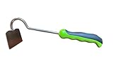 Garden Guru Hand Hoe Tiller Cultivator Tool - Stainless Steel for Ultimate Strength - Rust Resistant - Ergonomic Handle - Great for Gardening Digging Tilling Planting Cultivating Loosening