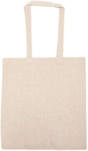 Lightweight Recycled Canvas Tote Bag with Extended Handle