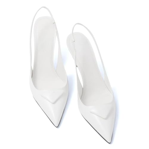 Women's Slingback Sandals Slip On Stiletto Pumps Glitter High Heels Sexy Pointy Closed Toe Sandals for Party Prom Dress Shoes4