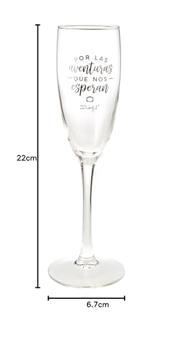 Miniatura 8 de Mr. Wonderful Dos Copas De Vidrio Para Parejas Que Se Quieren Con Locura, 170ml, Color Claro, 1 Unidad