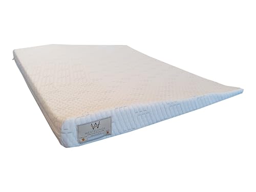 Rehausse Jambes de la Marque LITERIE WESTELYNCK fabriqué sur Mesure avec Une Largeur de 60 cm, Mousse Ferme 25KG de densite, Housse Lavable à 40 degrés