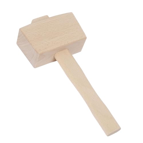 Martillo de madera para carpintería mazo manual ergonómico de 25.1cm 2