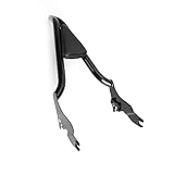 Portaequipajes Trasero Respaldo Trasero Desmontable para Motocicleta De 22 Pulgadas para Touring 2009-2020(Negro)