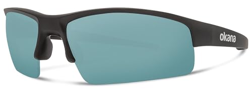Okana Serve Tennis & Pickleball High-Contrast Performance Sunglasses - Matte Black/Rsport + Clear Lens